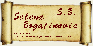 Selena Bogatinović vizit kartica